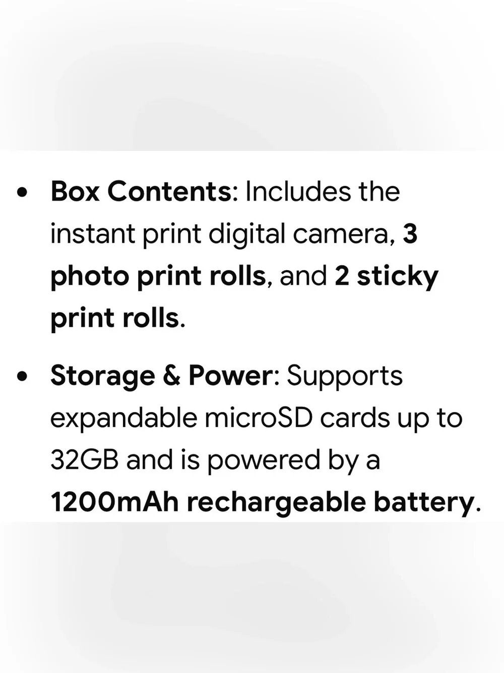 Instaprint  Instant Print Digital Camera BRAND NEW